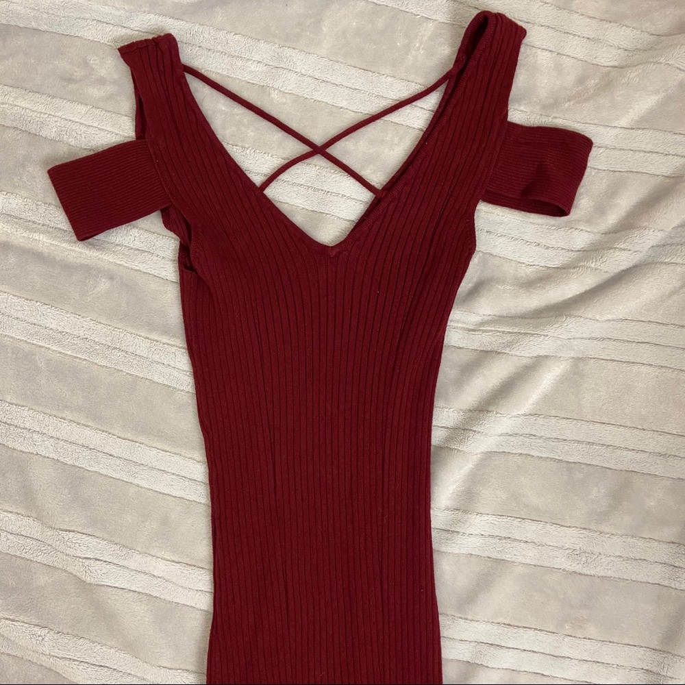 Forever 21 Midi Body Con Dress